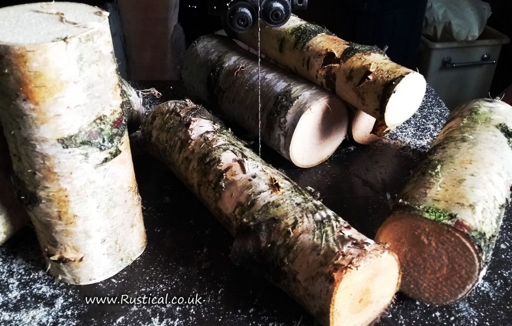 Silver Birch Logs For Wedding Feature
