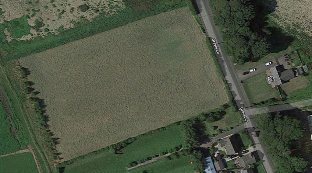 Satellite view of field for sale in Banks near Southport